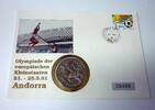 Gibraltar 1 Crown Numisbrief-XXV. Olympische Sommerspiele 1992 in Barcelona (Drei Marathonläufer) -