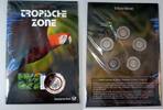 Deutschland, BRD, Germany 5 x 5 Euro Tropische Zone - Ausgabe der Deutschen Post mit Briefmarken -