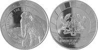 Ghana 5 Cedis 1 oz Giants of the Ice (Wollmammut) -