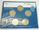 Deutschland, BRD, Germany 5 x 2 Euro Gedenkmünzen Set - Saarland -