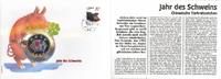 Ganda 1.000 Shillings Numisbrief - Chinesisches Jahr des Holzes mit dem Schwein -