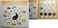 Somalia, Somali Republic 12 x 10 Scellini (Shillings) Die 12 Chinesischen Tierkreiszeichen -