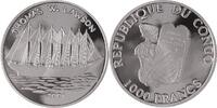 Kongo (Brazzaville) 1000 Francs Segelschiffe (Thomas William Lawson) -