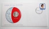 Neuseeland 10 Cent Numisbrief - Maske (Koruru) -