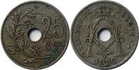 Belgien 25 Centimes 25 Centimes - Albert I. 1909-1914 -