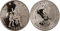 Amerika, Vereinigte Staaten, USA 1/2 Dollar XXVI. Olympische Sommerspiele 1996 in Atlanta (Basketballspieler) -