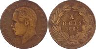 Portugal 10 Reis Ludwig I. 1861-1889 -
