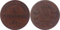 Deutschland/ Bayern 1 Pfennig Maximillian II. 1848-1864 -