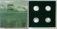 Kanada, Canada 4 x 50 Cents Münzset - Natur in Kanada (Little Wild Ones) -