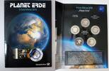 Deutschland, BRD, Germany 5 x 5 Euro Planet Erde - Ausgabe der Deutschen Post mit Briefmarken -