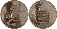 Amerika, Vereinigte Staaten, USA 1/2 Dollar XV. Fussball-Weltmeisterschaft 1994 in den USA (Stürmer) -