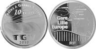 Frankreich, Francs 10 Euro Eisenbahnen in Frankreich (Hochgeschwindigkeitszüge) -