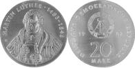 Deutsche Demokratische Republik, DDR 20 DDR Mark 500. Geburtstag von Martin Luther -