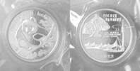 China/ Volksrepublik Gedenkmedaille 1 oz China Panda (Munich International Coin Show) -