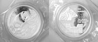 China/ Volksrepublik Gedenkmedaille 1 oz China Panda (Munich International Coin Show) -