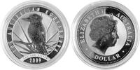 Australien, Australia 1 Dollar 1 oz Kookaburra P20 (Jägerliest auf Zweig vor aufgehender Sonne) -