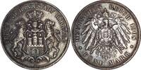 Deutschland/ Freie und Hansestadt Hamburg 5 Mark 1908 5 Mark - Hamburg (... 84.40 US$  +  57.81 US$ shipping