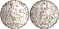 Peru 1 Sol 1865 1 Sol - Sitzende Freiheitsstatue ss, Rdf. 80.93 US$  +  57.81 US$ shipping
