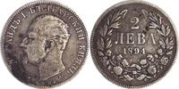 Bulgarien 2 Lewa 1894 2 Lewa - Ferdinand I. 1887-1918 ss, fleckig 28.91 US$  +  57.81 US$ shipping