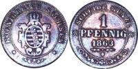 Deutschland/ Kaiserreich Sachsen (K&ouml;nigreich) 1 Pfennig 1863 1 Pfennig -... 5.78 US$  +  57.81 US$ shipping