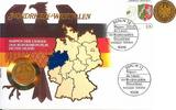 Deutschland/ BRD 1 DM Numisbrief - Nordrhein-Westfalen (Wappen der Länder der BRD) (vergoldet) -