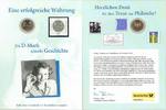 Deutschland/ BRD 1 DM Numisblatt - Die D-Mark schreibt Geschichte -