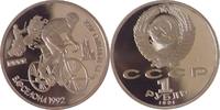 Russland/ Sowjetunion 1 Rubel XXV. Olympische Sommerspiele 1992 in Barcelona (Radrennfahrer) -