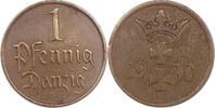 Danzig 1 Pfennig Freie Stadt Danzig 1920-1939 -
