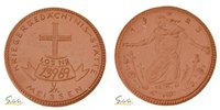 Deutschland Porzellanmedaille (braun) Kriegergedächtnis-Stätte Meissen Los N°13969 -
