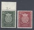 Deutschland ab 1945 Bund Mi.Nr. 121-22 Bach 1950 **, geprüft BPP -