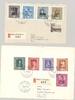 Europa und Alle Welt Liechtenstein Mi.Nr. 268-276, Gemälde 1949, auf 2 FDC -