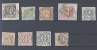Deutschland vor 1945 Thurn & Taxis Michel Nummer 26-34, 3. Ausgabe 1862-64 gestempelt -