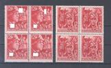 Deutschland vor 1945 Dt. Reich Michel Nummer 909-10, Freimarken 1945 in ** Viererblöcken -
