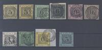 Deutschland vor 1945 Baden Michel Nummer 2-8 aus 1851-58 überkomplett gestempelt -