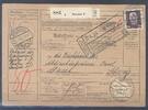 Deutschland vor 1945 Dt. Reich, Paketkarte mit Michel Nummer 422, 80 Pfg. Hindenburg -