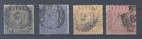Deutschland vor 1945 Baden Michel Nummer 9-12, Freimarken 1860 gestempelt -