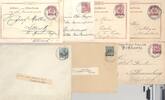 Deutschland vor 1945 Deutsche Post Türkei, 7 gelaufene Belege als Posten -
