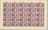 Europa und Alle Welt Schweiz Michel Nummer 459, 10 Fr. Pax 1945 als ** Bogen -