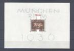 Deutschland vor 1945 Dt. Reich Block 10 Braunes Band München Riem 1937 ** -