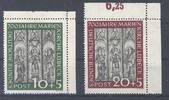 Deutschland ab 1945 Bund Michel Nummer 139-40, Marienkirche 1951 ** Eckrandsatz -