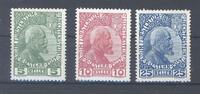 Europa und Alle Welt Liechtenstein, Michel Nummer 1-3x, Freimarken 1912 **/* -