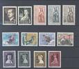 Europa und Alle Welt Liechtenstein Michel Nummer 332-341, Jahr 1955 ** auf Steckkarte -