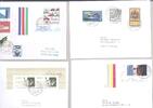 Deutschland ab 1945 Bund, 4 verschiedene Briefe mit Besonderheiten als Posten -