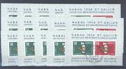 Europa und Alle Welt Schweiz, 15 x Block 16, Pro Patria 1959 mit SST als Posten -