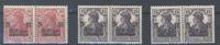 Deutschland vor 1945 Dt. Reich Michel Nummer 105-06, Freimarken 1919 ** Paare, geprüft -