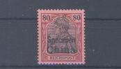 Deutschland vor 1945 Deutsche Post China Specimen Michel Nr. 23 SP, 80 Pfg. ungebraucht * -