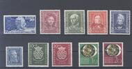 Deutschland ab 1945 Bund, ** Posten besserer Werte und Sätze aus 1949-1951 -