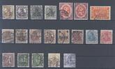 Deutschland vor 1945 Dt. Reich, gestempelter Posten aus 1905-23 auf Steckkarte, geprüft -