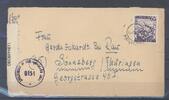 Europa und Alle Welt Österreich, Zensurbrief 1946 aus Graz nach Thüringen -