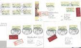 Deutschland ab 1945 Bund, umfangreicher gestempelter Posten ATM Marken und Briefe -